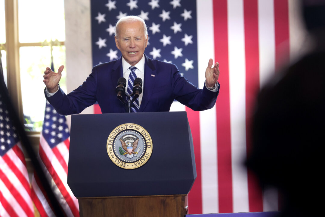 President Joe Biden unveils his economic plan during an event in the lobby of The Old Post Office in Chicago on June 28, 2023. (Scott Olson/Getty Images)