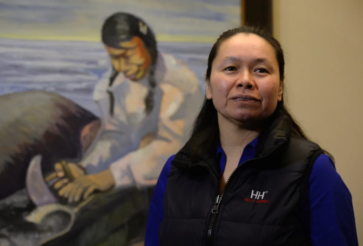 Madeleine Redfern, former mayor of Iqaluit, is pictured in Iqaluit, Nunavut, on Dec. 10, 2014. (Sean Kilpatrick/The Canadian Press)
