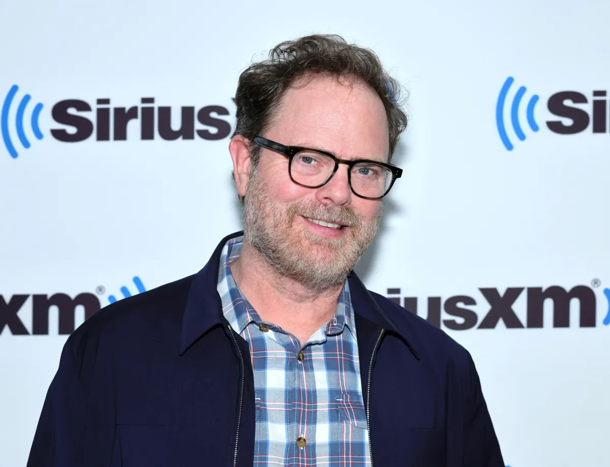 Rainn Wilson visits the SiriusXM studios in New York on May 16, 2023. (Theo Wargo/Getty Images)