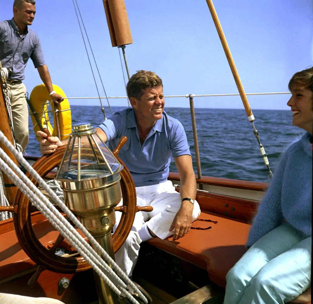 John F. Kennedy wearing his Omega Ultra Thin. (Public Domain)