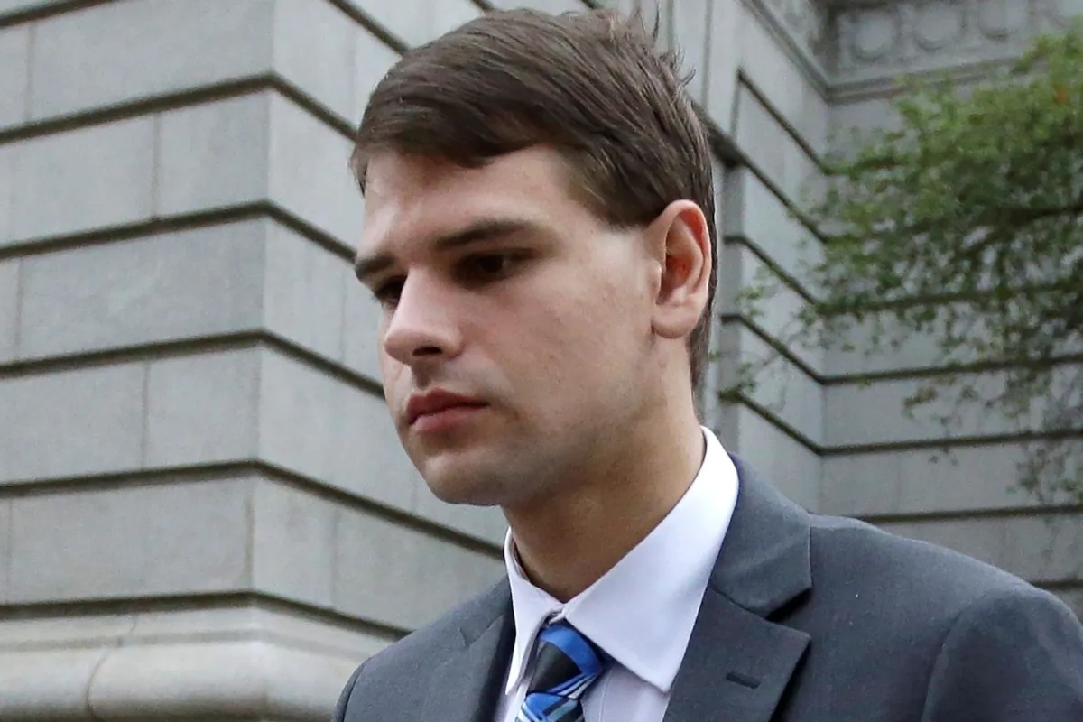 Nathan Carman leaves federal court in Providence, R.I., on Aug. 21, 2019. (Steven Senne/AP Photo)
