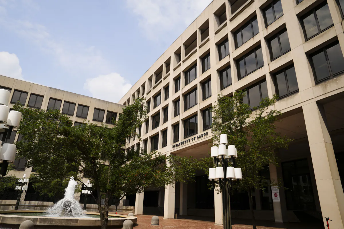 The Department of Labor in Washington on June 28, 2023. (Madalina Vasiliu/The Epoch Times)