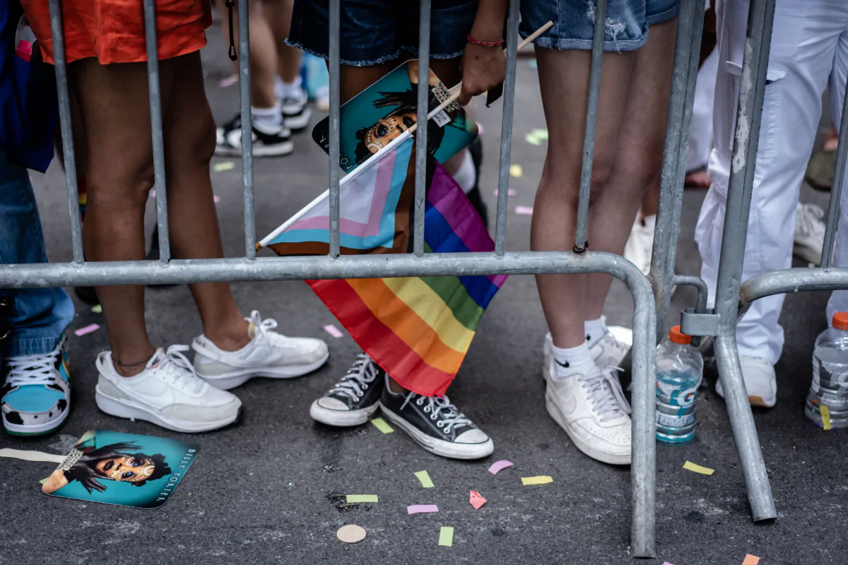 The annual New York City Pride March in New York City on June 25, 2023. (Samira Bouaou/The Epoch Times)