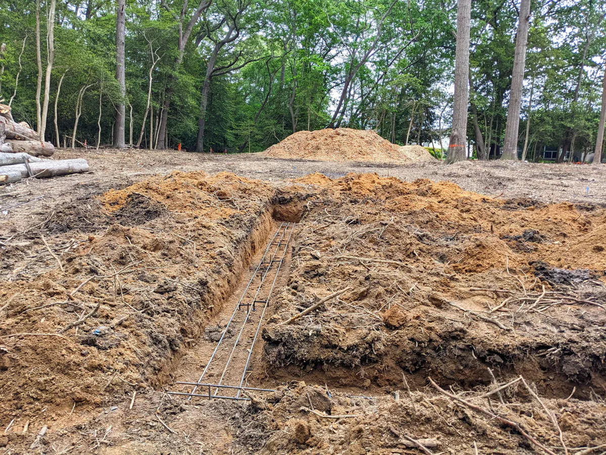 The DIYer who dug this footing made several serious mistakes. The biggest one is not removing all the topsoil and organic material from the center of the building site. (Tim Carter/Tribune Content Agency/TNS)