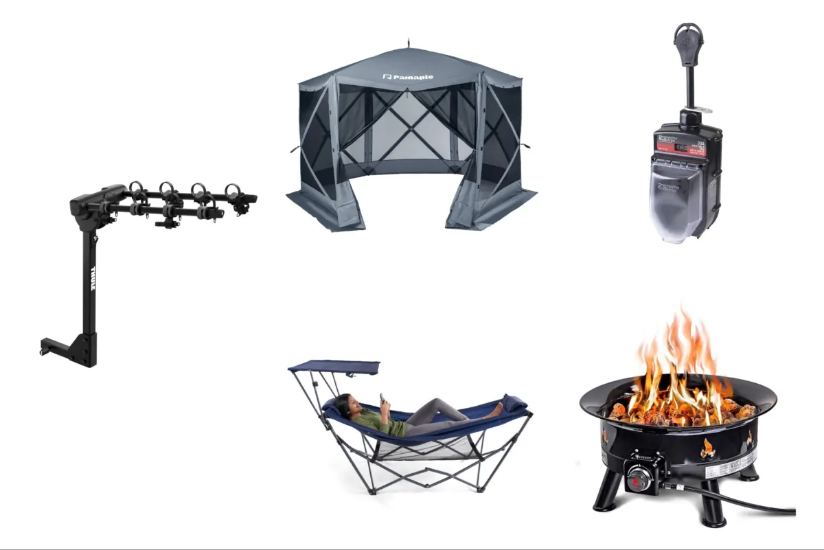 (Courtesy of Ozark Trail, Pamapic, Progressive Industries, Outland Living, Thule)
