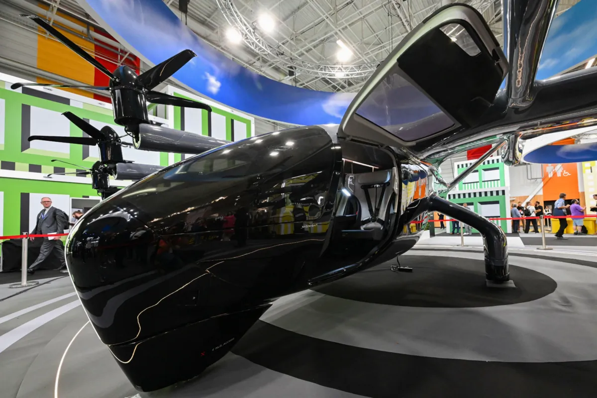 A Midnight Archer aircraft displayed during the International Paris Air Show at the ParisLe Bourget Airport on June 19, 2023. (Emmanuel Dunand/AFP via Getty Images)