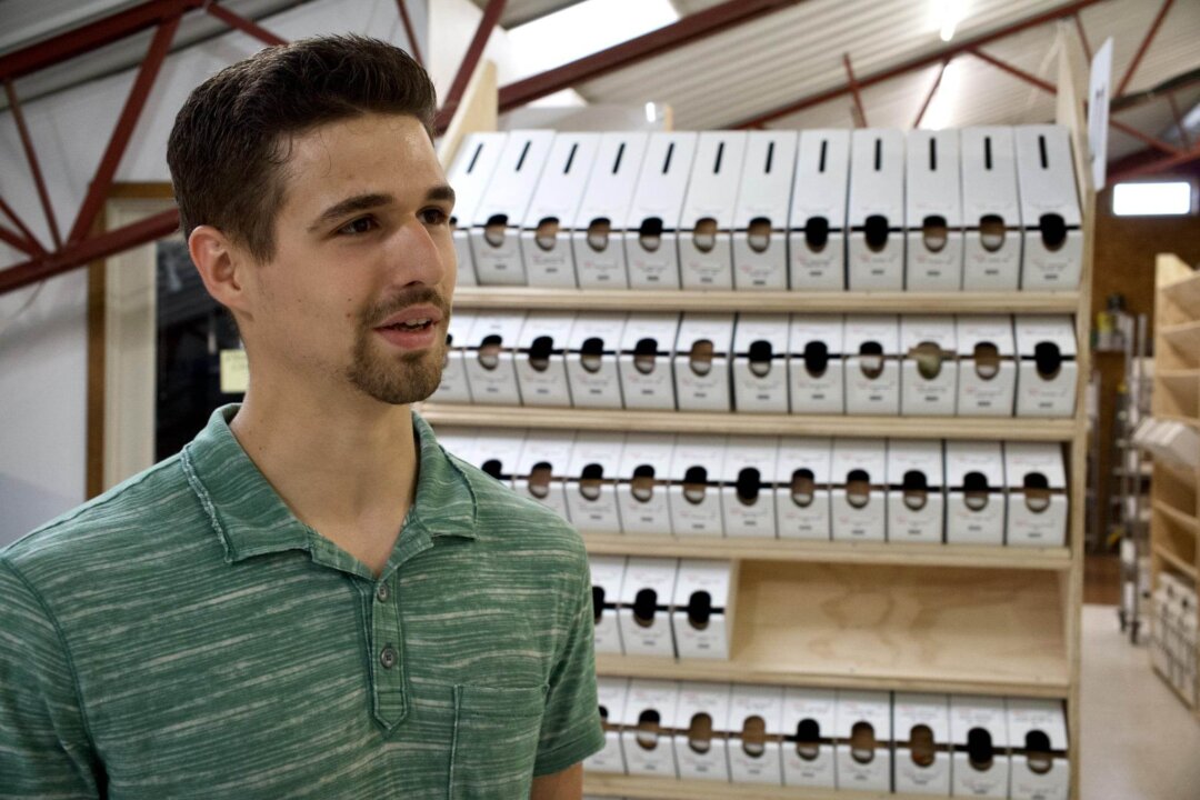 At the age of 21, Brenton Wengerd runs the daily operations of Berlin Seeds, which is owned by his father and based in Ohio's Amish Country. (courtesy of Everitt Townsend)