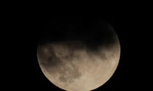 Supermoon Shines Over the Ancient Temple of Poseidon on Cape Sounion