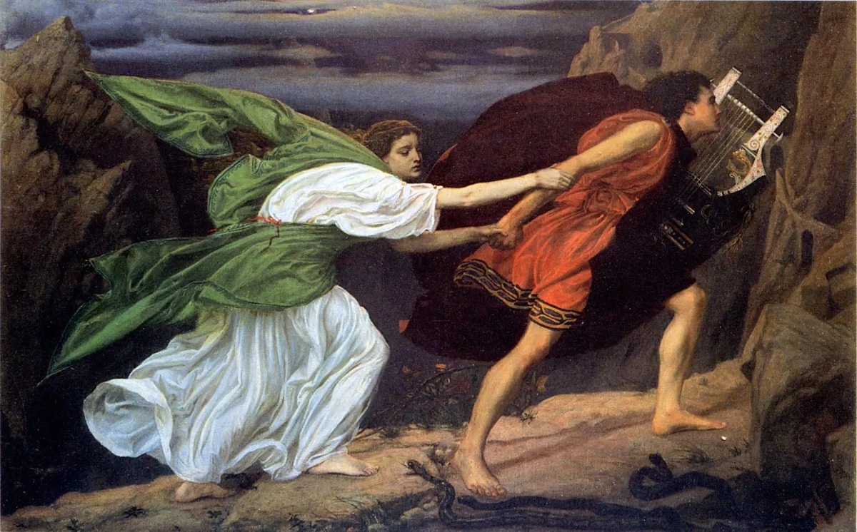 Haydn's last opera features the myth of Orpheus and Eurydice. "Orpheus and Eurydice," 1862, by Edward Pointer. (Public Domain)