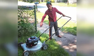 Boy, 12, Mows Lawns to Earn Extra Money for His Family of 8 and to Buy New School Supplies