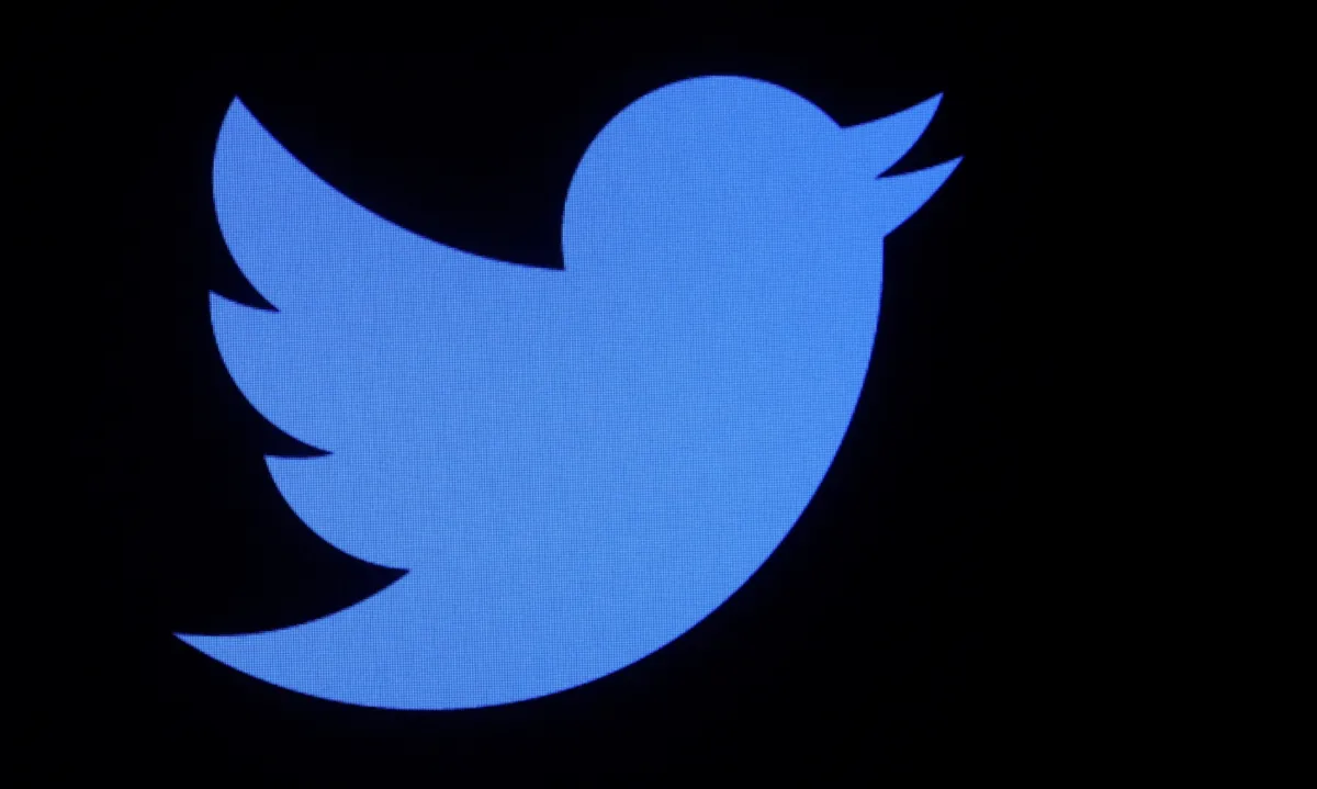 The logo for Twitter on a screen on the floor of the New York Stock Exchange (NYSE) on June 1, 2022. (Brendan McDermid/Reuters)