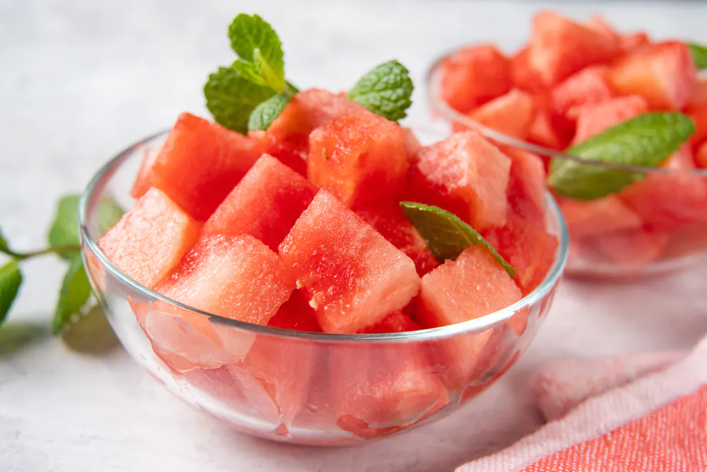 The watermelon's sweet acids bend the salad around them, making a dish that is refreshing.(Kattecat/Shutterstock)