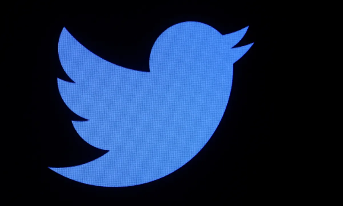 The logo for Twitter on a screen on the floor of the New York Stock Exchange (NYSE) on June 1, 2022. (Brendan McDermid/Reuters)
