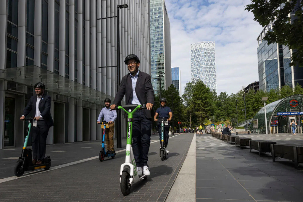 London's Walking and Cycling Commissioner London's Walking and Cycling Commissioner Will Norman takes part in a photo-call at the launch of an e-scooter pilot program in London, on June 7, 2021. (Dan Kitwood/Getty Images)