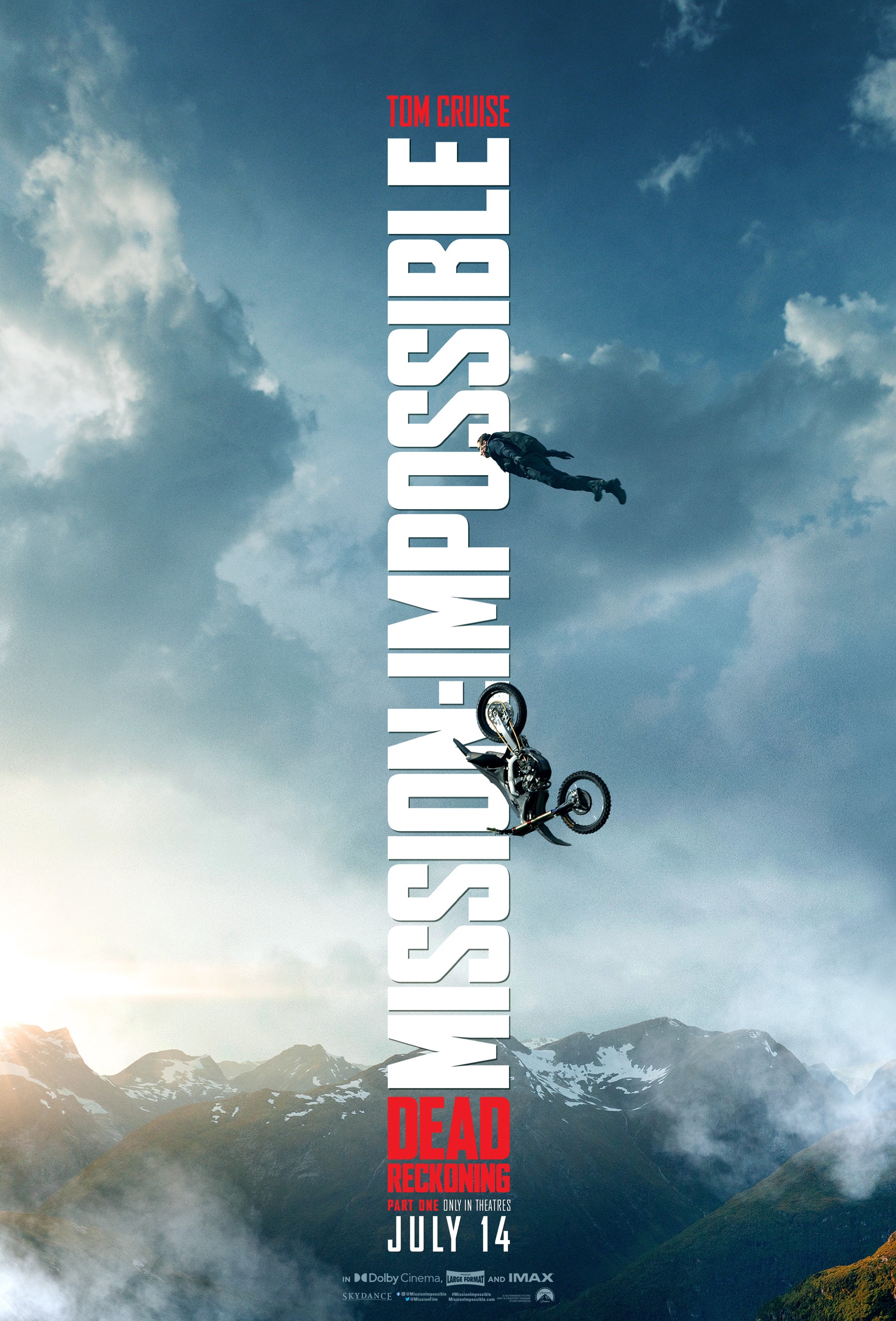 Movie poster for Mission: Impossible - Dead Reckoning Part One