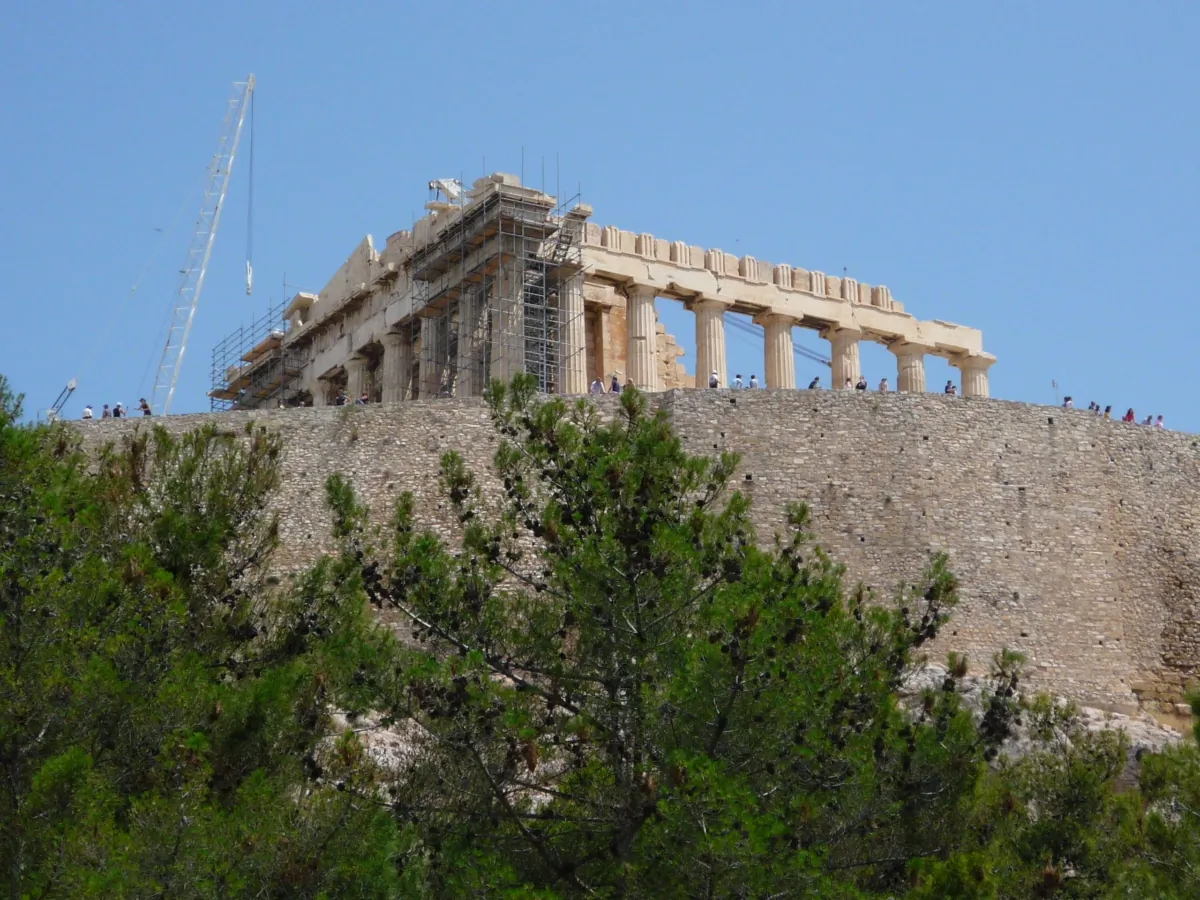 Ancient Greek architecture under reconstruction. (Kev Bourne/Public Domain)