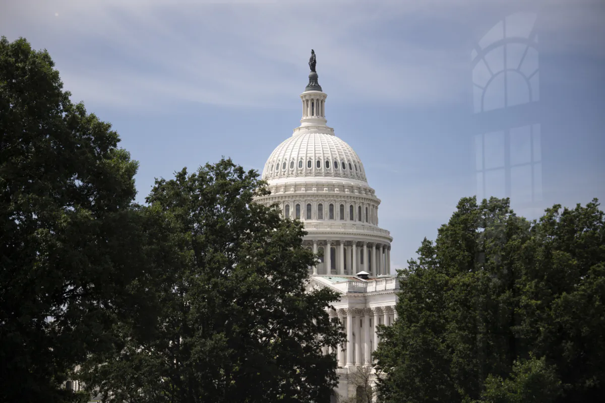 U.S. Capitol dome seen from Russel Senate office in Washington, on July 5, 2023. (Madalina Vasiliu/The Epoch Times)
