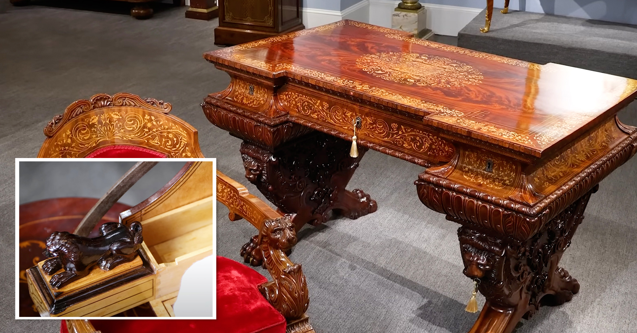 NextImg:This desk owned by an 1800s king is full of secret compartments—here's what he probably had to hide