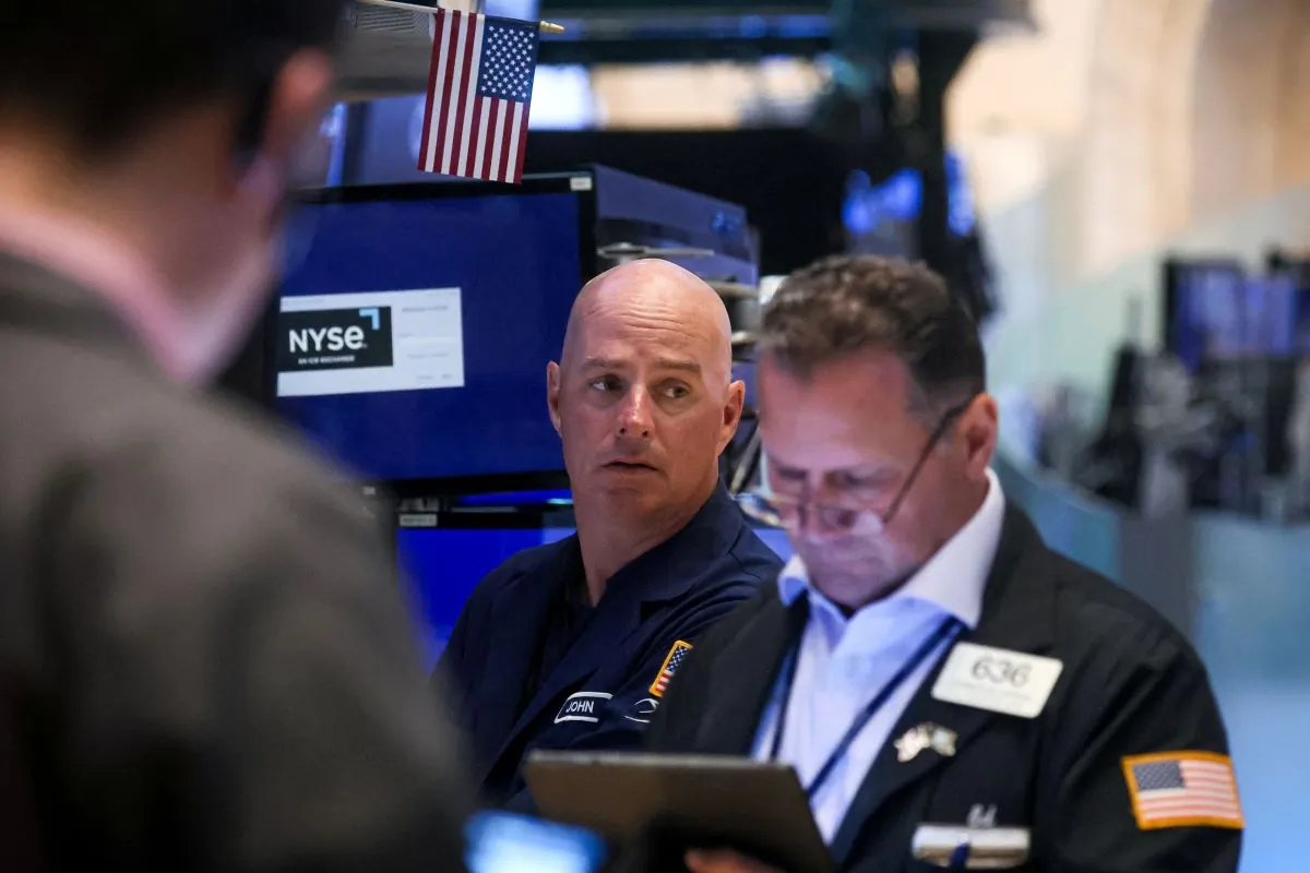 Traders work on the floor of the New York Stock Exchange in New York City, on July 6, 2023. (Brendan McDermid/Reuters)