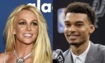 Video Shows Britney Spears Inadvertently Hit Herself in the Face in Las Vegas Wembanyama Encounter