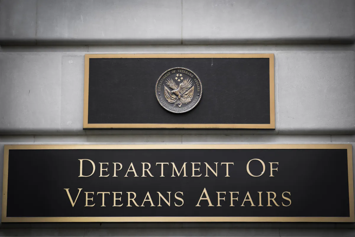 U.S. Department of Veteran Affairs building in Washington on July 6, 2023. (Madalina Vasiliu/The Epoch Times)
