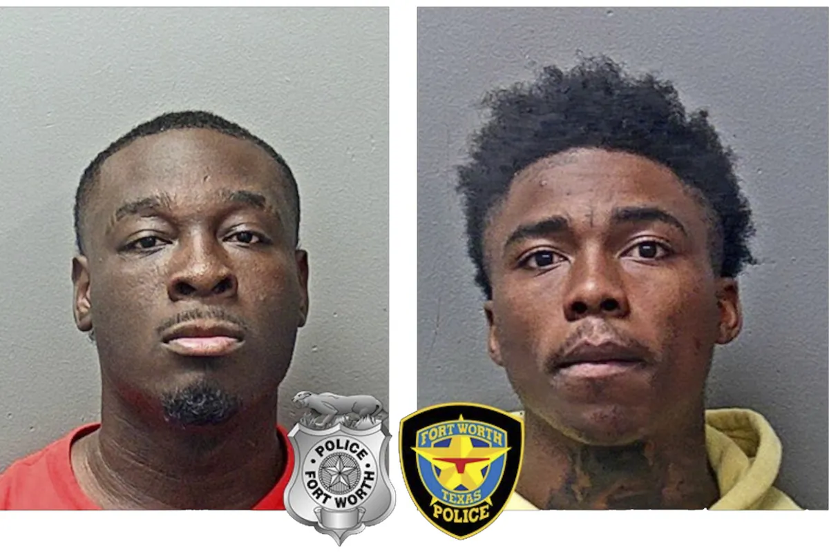 (Left) Christopher Redic Jr. (Right) Brandon Williams. (Fort Worth Police Department via AP)