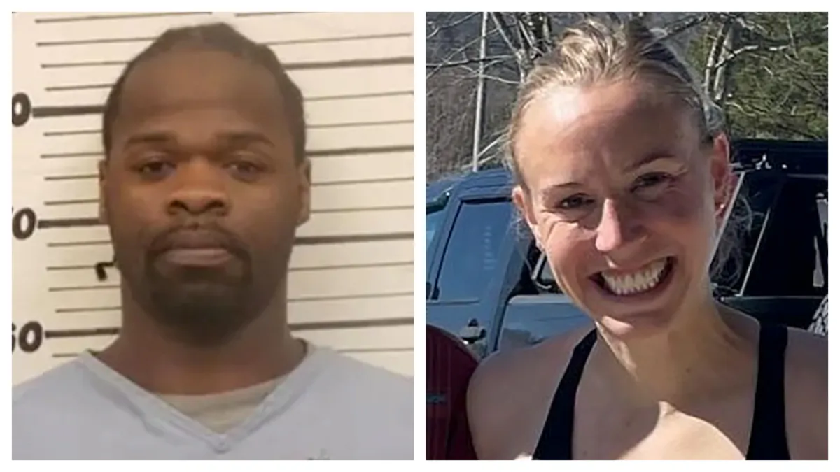 (Left) Cleotha Henderson, also known as Cleotha Abston. (Tennessee Department of Corrections); (Right) Eliza Fletcher. (Memphis Police Department)