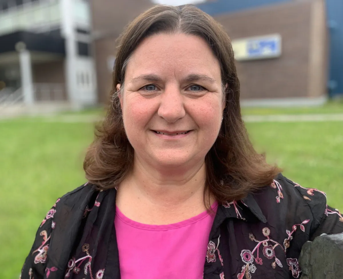 Janet Hayward poses for a photo in Gander, N.L. on July 7, 2023. (The Canadian Press/Sarah Smellie)