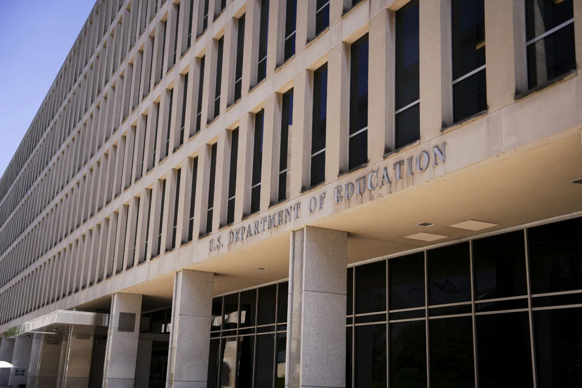 U.S. Department of Education building in Washington on July 6, 2023. (Madalina Vasiliu/The Epoch Times)