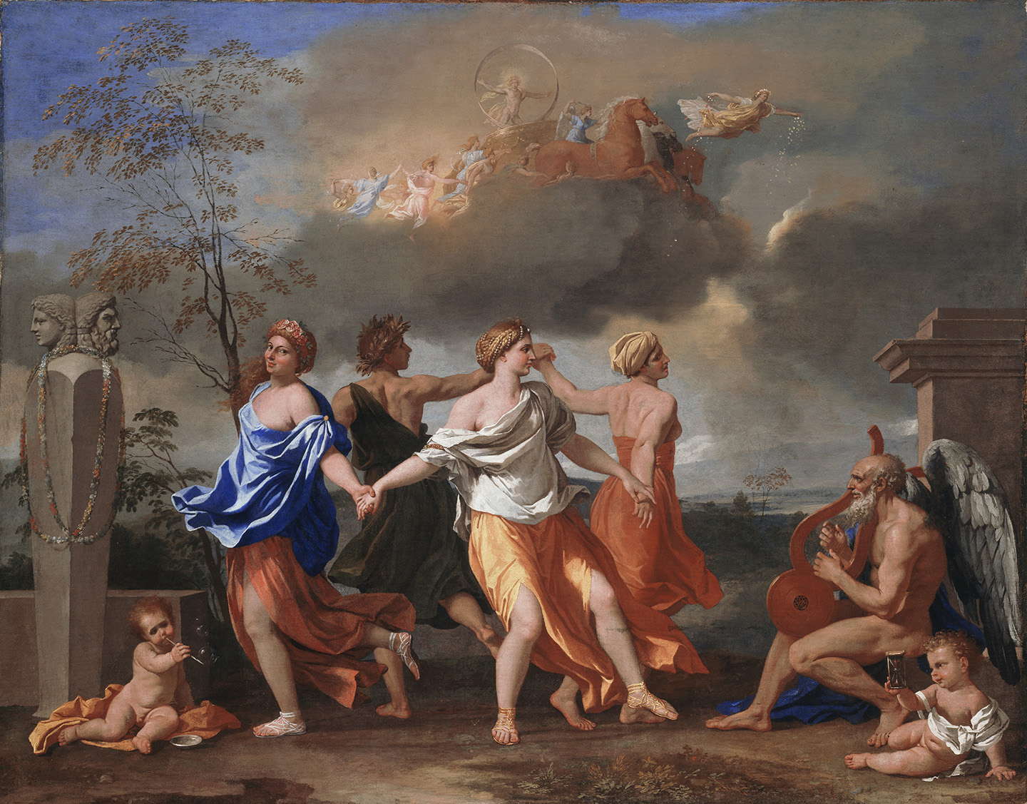 Nicolas Poussin, “A Dance to the Music of Time,” 