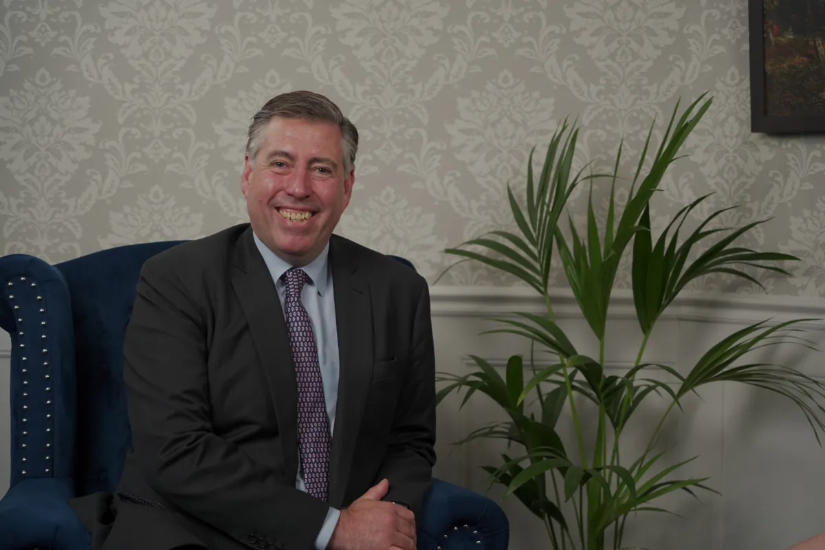 Sir Graham Brady, chairman of the 1922 Committee of backbench Conservative MPs, speaking to NTD's "British Thought Leaders" programme. (NTD)