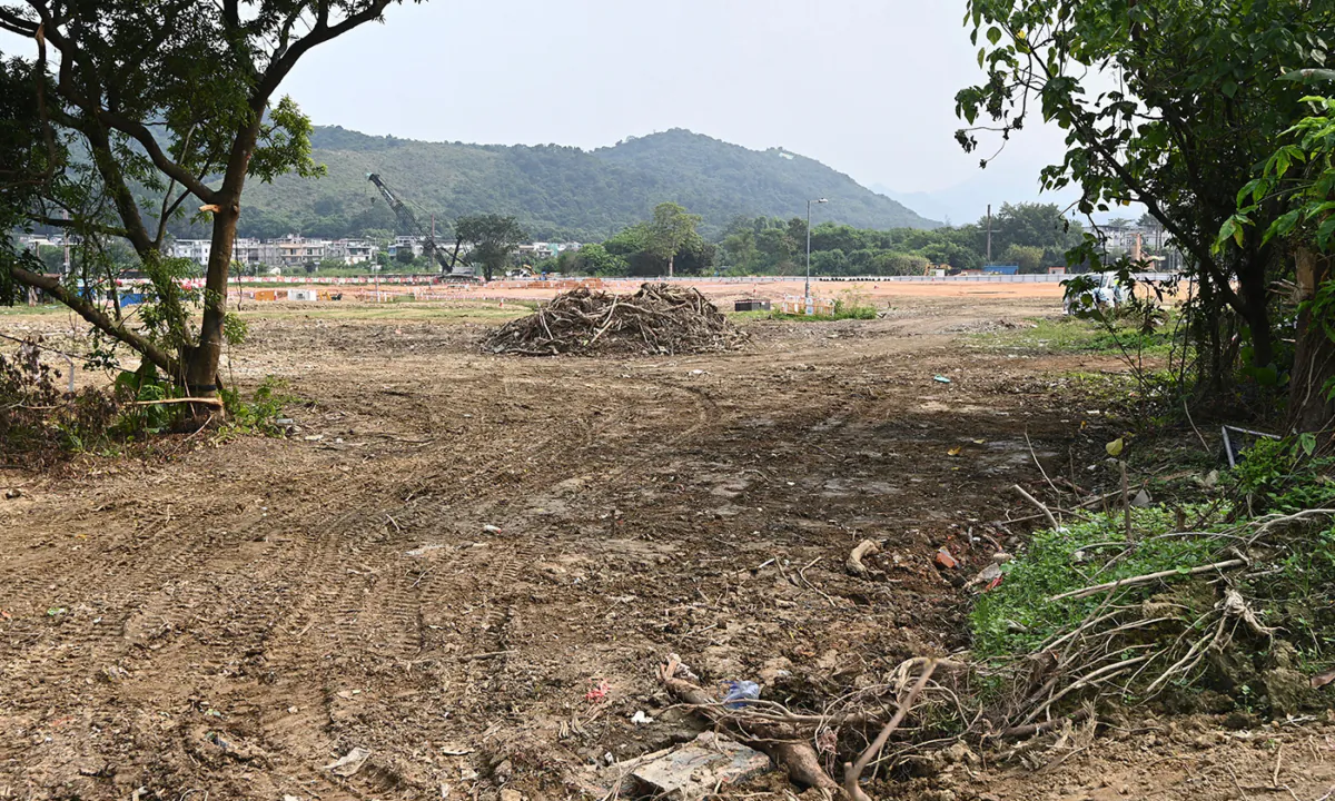 Environmental improvements at Fanling, New Territories, Hong Kong, on Sept. 16, 2021. (Sung Pi-Lung/The Epoch Times)