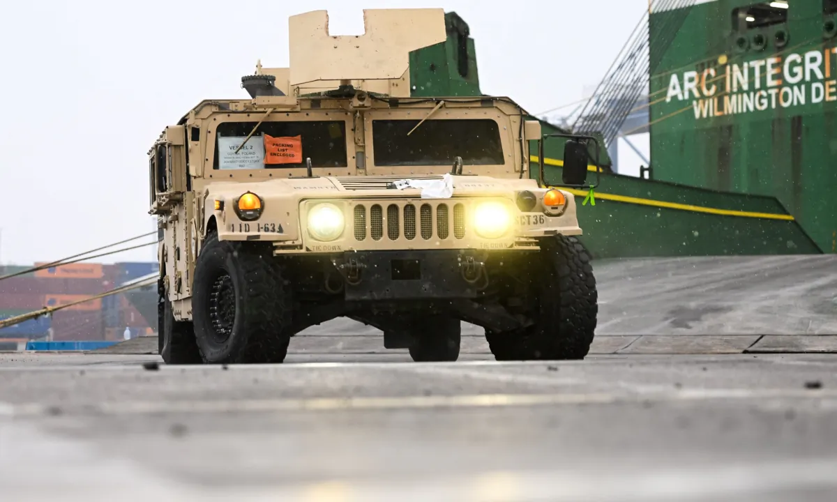 An US Army Humvee in a file photo. (Mateusz Slodkowski/AFP via Getty Images)