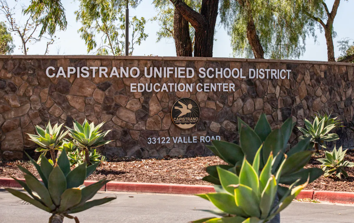 The offices of the Capistrano Unified School District in San Juan Capistrano, Calif., on Sept. 20, 2022. (John Fredricks/The Epoch Times)