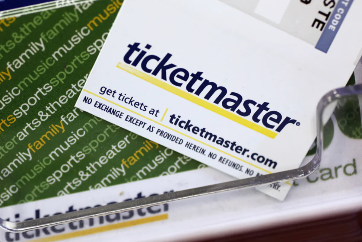 Ticketmaster tickets and gift cards are shown at a box office in San Jose, Calif., on May 11, 2009. (Paul Sakuma/AP Photo)