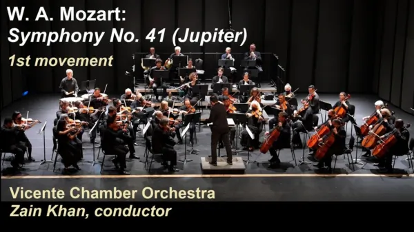 W. A. Mozart: Symphony No. 41, 1st Movement | Zain Khan, Vicente Chamber Orchestra