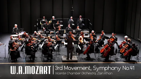 W. A. Mozart: Symphony No. 41, 3rd Movement | Zain Khan, Vicente Chamber Orchestra