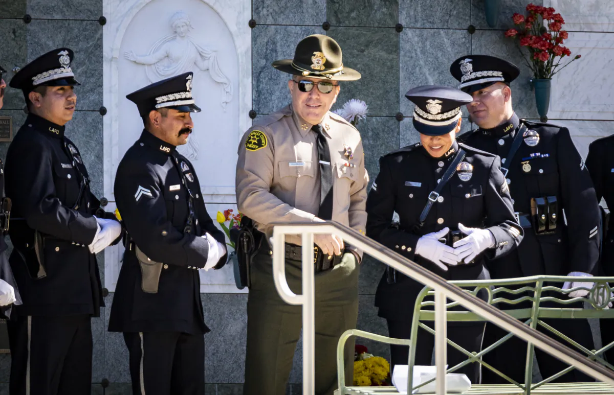 Then-Los Angeles Sheriff Alex Villanueva in Los Angeles on Feb. 2, 2022. (John Fredricks/The Epoch Times)