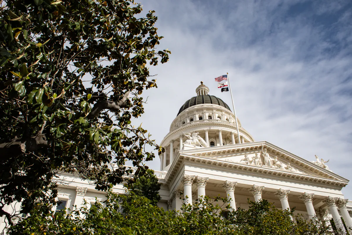 The California State Capitol building in Sacramento, Calif., on April 18, 2022. (John Fredricks/The Epoch Times)