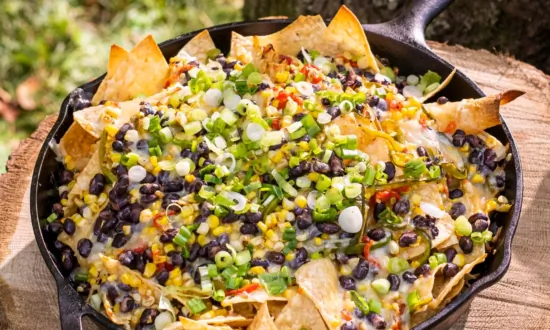 This Cheesy, Smoky Plate of Nachos Will Brighten up Any Cookout