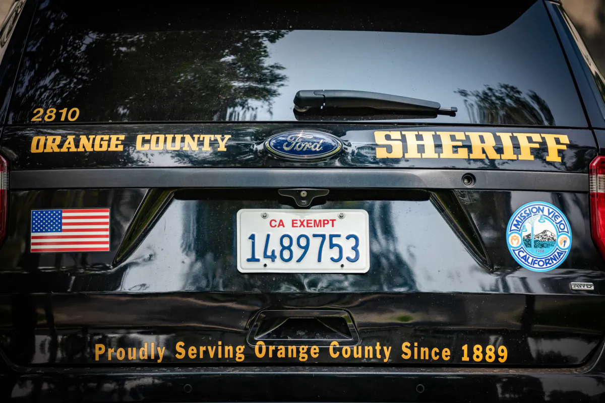 Orange County Sheriffs Department vehicle in Lake Forest, Calif., on September 14, 2020. (John Fredricks/The Epoch Times)