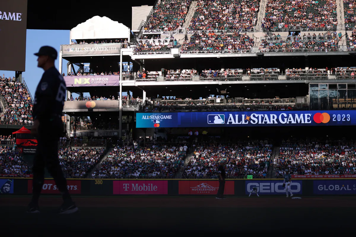 A view of T-Mobile Park during the 93rd MLB All-Star Game presented by Mastercard in Seattle on July 11, 2023. (Steph Chambers/Getty Images)