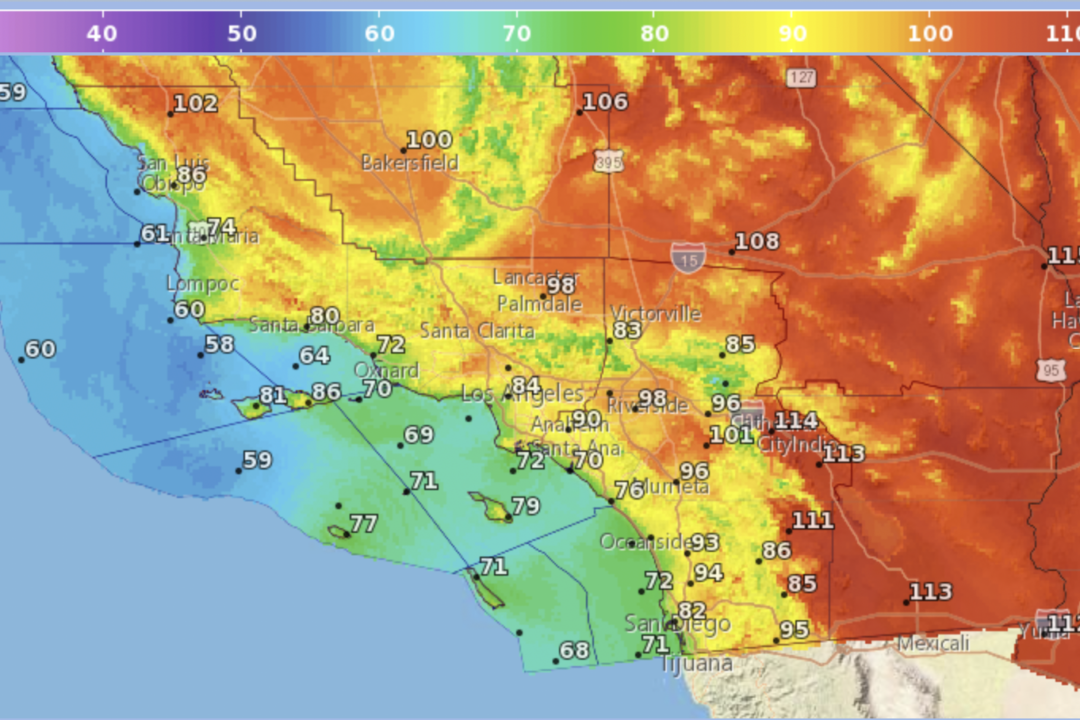 High Heat Arrives in Southern California; Triple Digits Likely Through ...