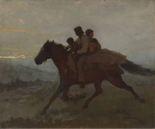 Ellen and William Craft used deception to escape slavery as recounted in "Master Slave Husband Wife" by Ilon Woo. A Ride for Liberty – "The Fugitive Slaves," circa 1862, by Eastman Johnson. Brooklyn Museum. (Public Domain)