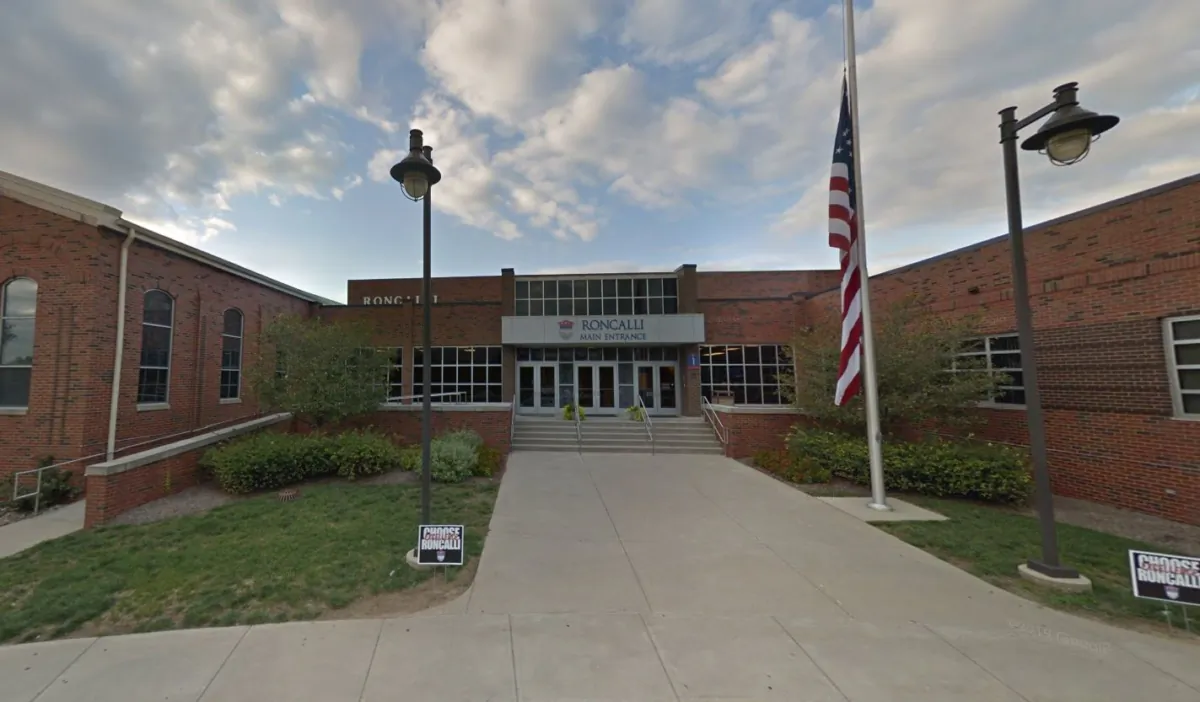 The Roncalli High School in Indianapolis in September 2018. (Google Maps/Screenshot via The Epoch Times)