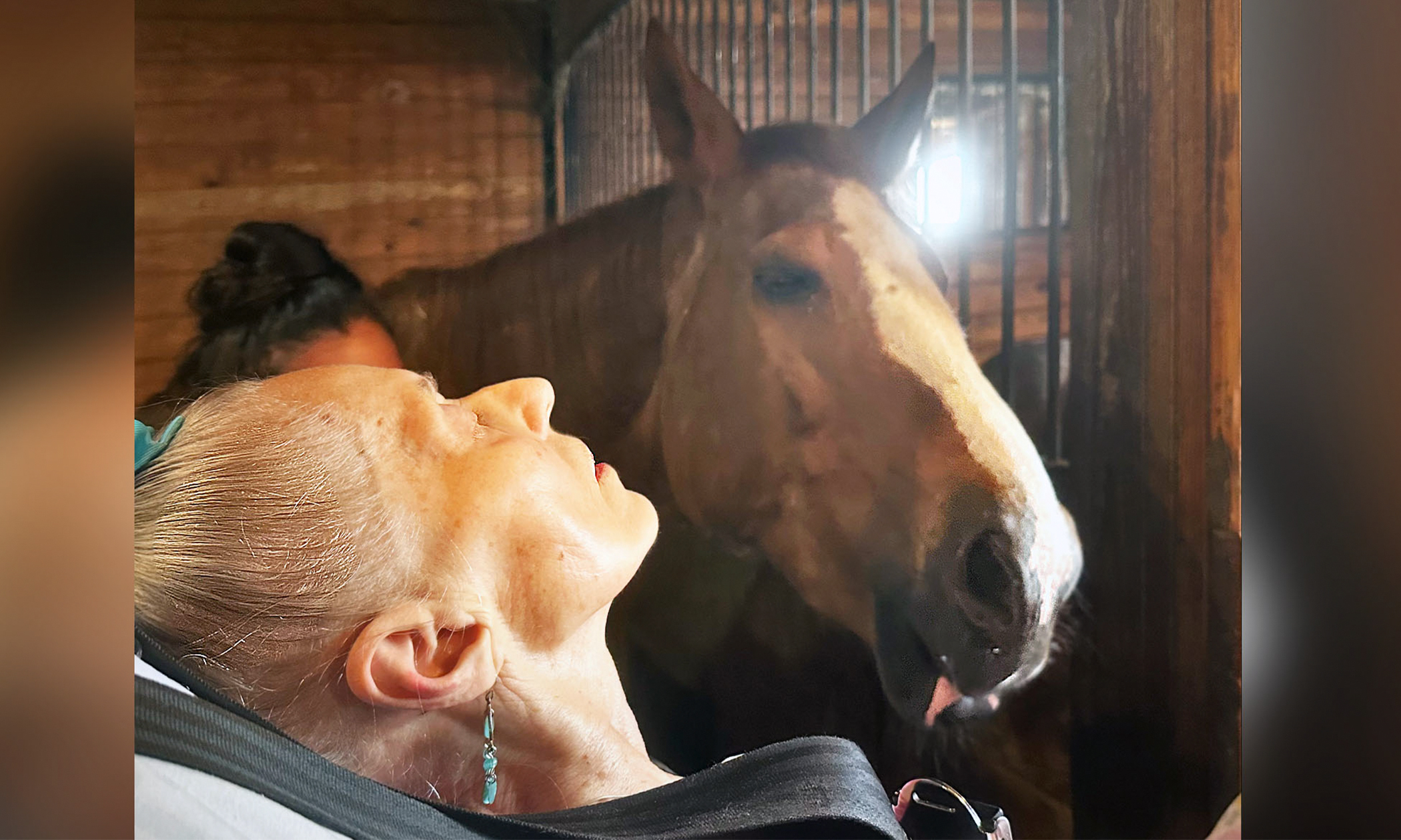 NextImg:79-year-old woman's dying wish fulfilled as carers bring her to see her beloved horse one last time