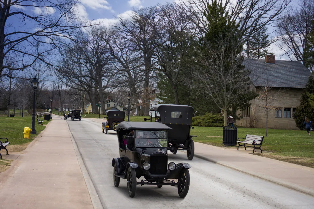 Visitors to Greenfield Village in Dearborn, Michigan, can take rides in Henry Ford's Model T automobiles. (Photo courtesy of Bernadett Pogacsas-Simon/Dreamstime.com)