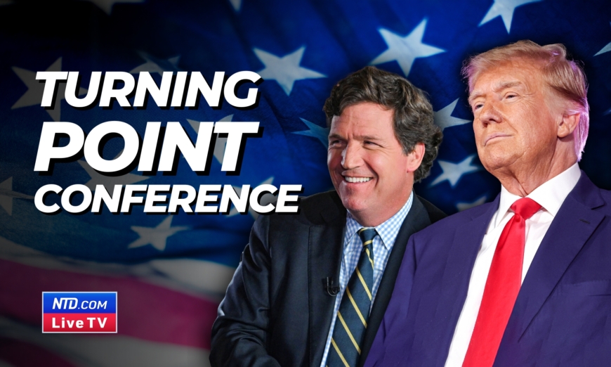 Former President Donald Trump and Tucker Carlson address Turning Point Action Conference 2023—Day 1.