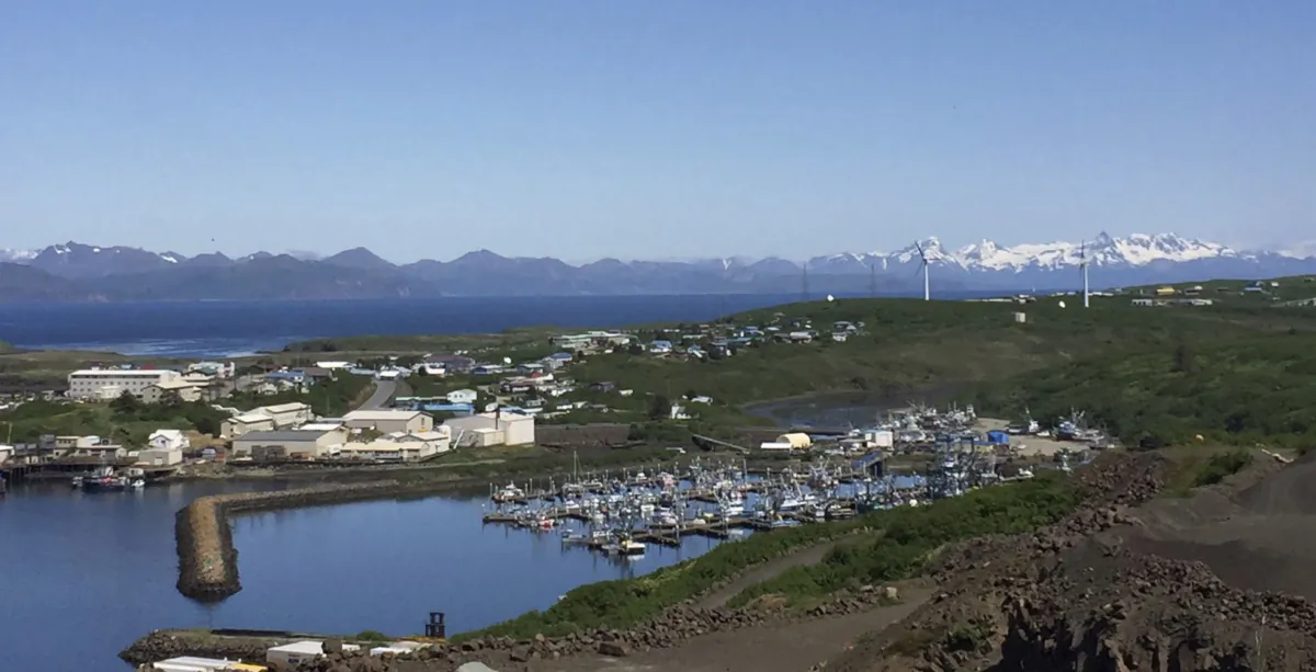 The harbor in Sand Point, Alaska, on June 7, 2016. (Andy Varner/City of Sand Point via AP)