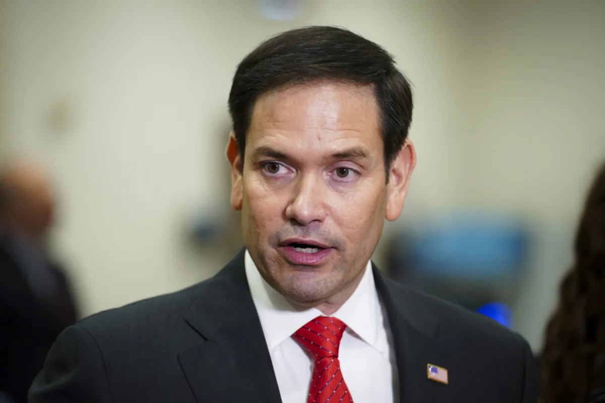Sen. Marco Rubio (R-Fla.) speaks during a press conference in the U.S. Capitol in Washington on July 11, 2023. (Madalina Vasiliu/The Epoch Times)